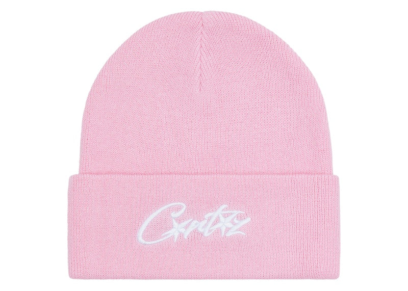 Corteiz Allstarz Folded Beanie Pink - corteiz-allstarz-folded-beanie-pink