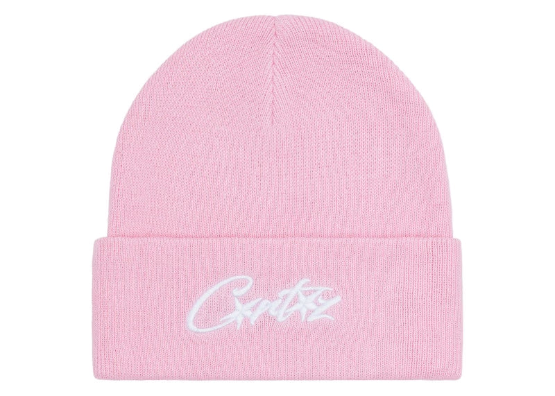 Corteiz Allstarz Folded Beanie Pink - vue vue 2