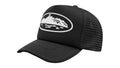 Corteiz Island Puff Print Trucker Hat Black - corteiz-island-puff-print-trucker-hat-black