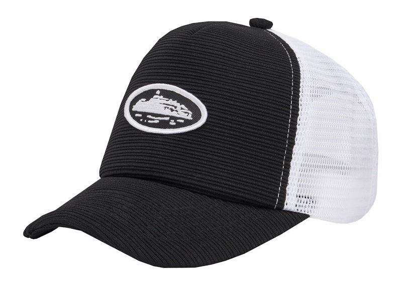 Corteiz Short Peak Trucker Black - corteiz-short-peak-trucker-black