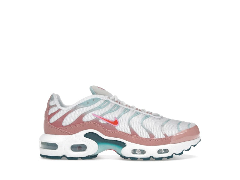Nike Air Max Plus White Red Stardust Jade Ice Siren Red (GS), vista a 360 gradi 1 di 36