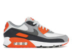 Nike Air Max 90 Summit White Safety Orange Dark Smoke Grey Smoke Grey - Summit White/Safety Orange/Dark Smoke Grey/Smoke Grey - DM0029-108 - 01