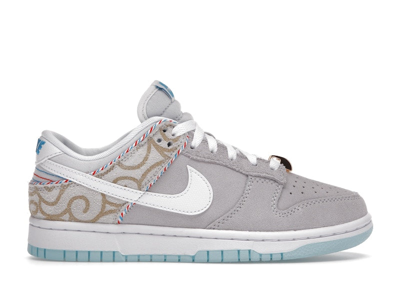 Nike Dunk Low Barbershop Grey - Grey/White/Teal - DH7614-500 - 01