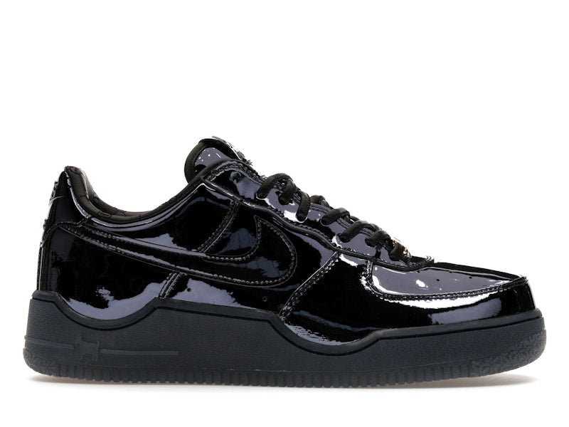 Nike Air Force 1 Low Lebron James Black Patent - Black/Black/Metallic Gold - IO6129-001 - 01