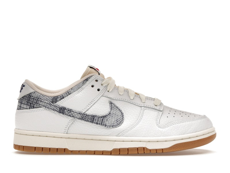 Nike Dunk Low Washed Denim White Midnight Navy - White/Midnight Navy-Gym Red-Sail - FN6881-100 - 01