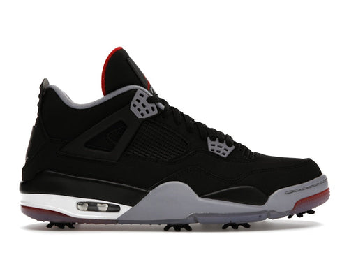 Air Jordan 4 Retro Golf Bred - Black/Fire Red-Cement Grey-White - CU9981-002 - 01