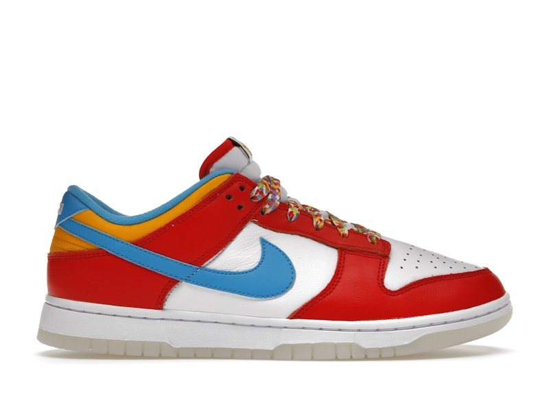 Nike Dunk Low Qs Lebron James Fruity Pebbles - Habanero Red/Laser Blue/White - DH8009-600 - 01