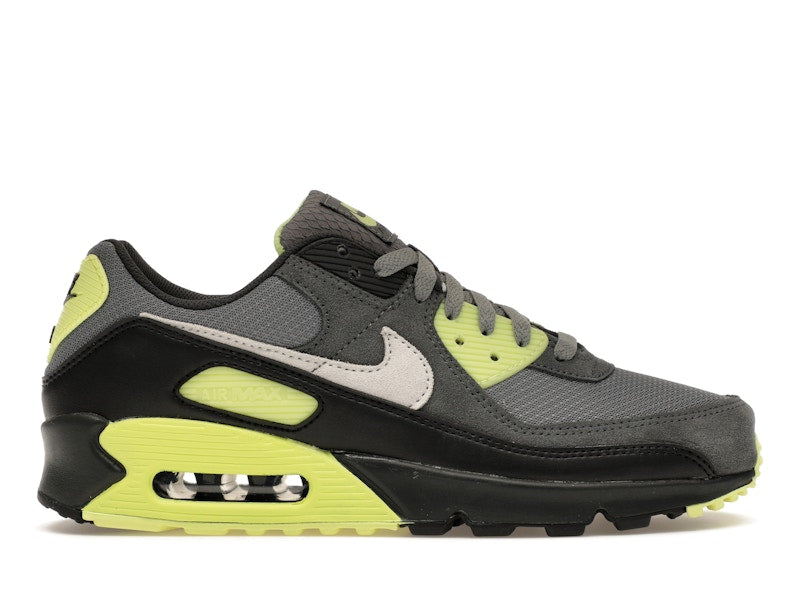 Nike Air Max 90 Smoke Grey Light Lemon Twist, vista a 360 gradi 1 di 36