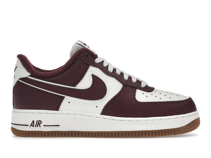 Nike Air Force 1 Low College Pack Night Maroon - Sail/Night Maroon-Gum Medium Brown - DQ7659-102 - 01