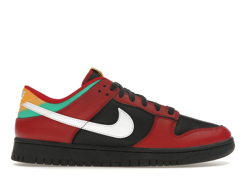 Nike Dunk Low Biker Tattoos - Black/White/Gym Red/University Gold/Atomic Teal - FZ3057-001 - 01