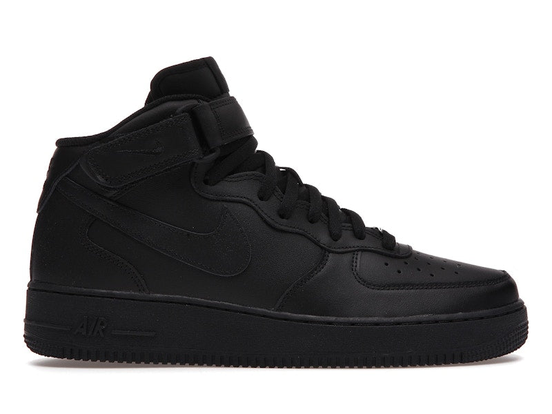 Nike Air Force 1 Mid 07 Triple Black 2021 - Black/Black - 315123-001/CW2289-001 - 01