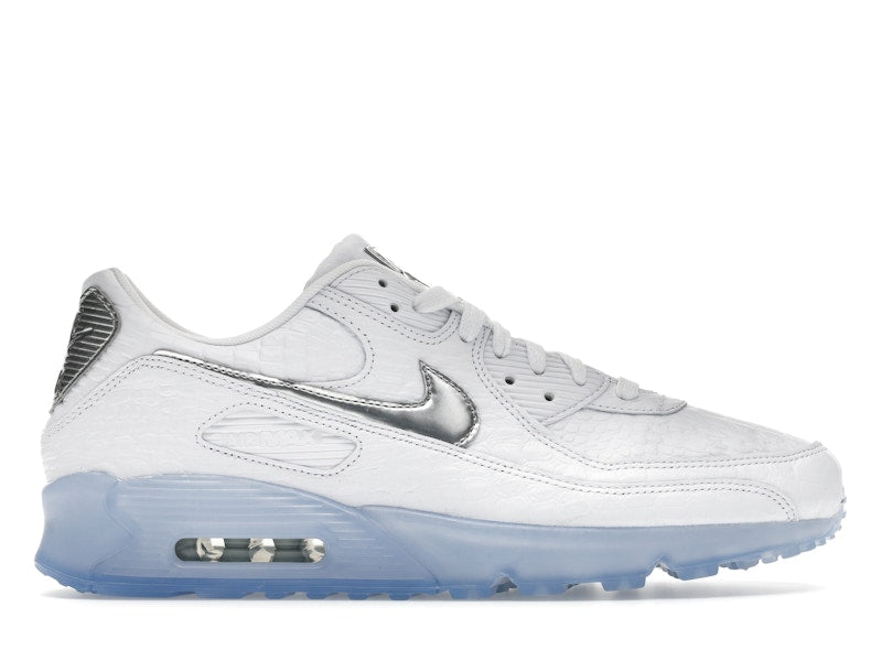Nike Air Max 90 Terrascape White Croc Blue Tint - White/Blue Tint/Pure Platinum/Chrome - IU3638-100 - 01