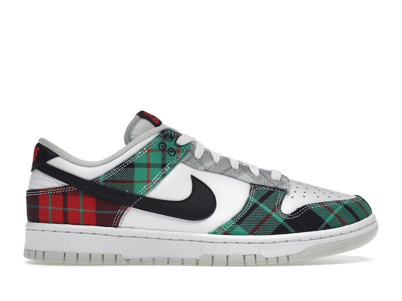 Nike Dunk Low Tartan Plaid - White/Black-White-University Red-Stadium Grey-Light Silver - DV0827-100 - 01