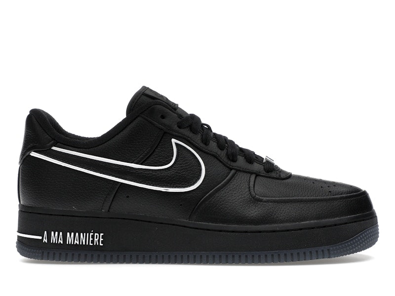 Nike Air Force 1 Low A Ma Maniere Hand Wash Cold Womens - Black/White/Black/Black - HF4084-001 - 01