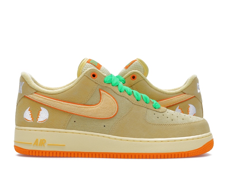 Nike Air Force 1 Low Ducks Of A Feather University Of Oregon Duck Or Egg - Yellow/Topaz Gold/Bright Ceramic - IU7612-700 - 01