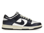 Nike Dunk Low Vintage Navy Womens - White/Midnight Navy-Coconut Milk - FN7197-100 - 01