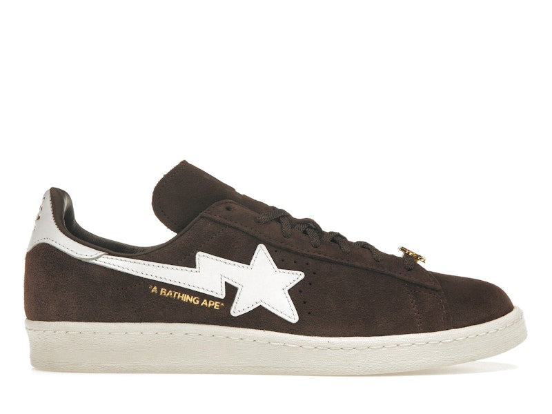 Adidas Campus 80s Bape 30th Anniversary Brown - Brown/Cloud White/Gold Metallic - IF3379 - 01