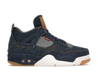Air Jordan 4 Retro Levis Denim - Denim/Denim-Sail-Game Red - AO2571-401 - 01