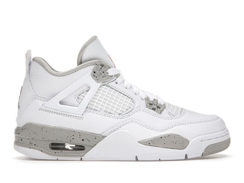 Air Jordan 4 Retro White Oreo 2021 (GS) - White/Tech Grey-Black-Fire Red - DJ4699-100 - 01