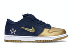 Nike SB Dunk Low Supreme Jewel Swoosh Gold - Metallic Gold/Metallic Gold-Midnight Navy-White - CK3480-700 - 01