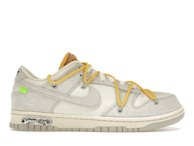 Nike Dunk Low Off White Lot 39 - Sail/Neutral Grey-Amarillo - DJ0950-109 - 01