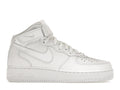 Nike Air Force 1 Mid Triple White (W) - White/White-White - DD9625-100/366731-100 - 01