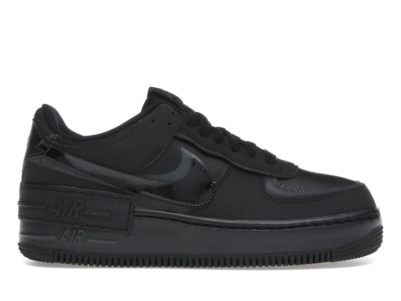Nike Air Force 1 Low Shadow Triple Black Womens - Black/Anthracite/Velvet Brown/Black - FB7582-001 - 01