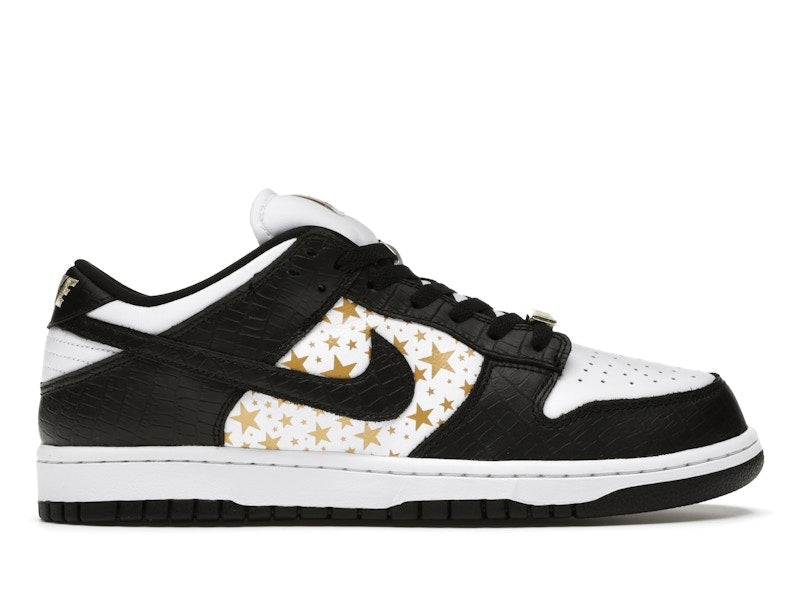 Nike SB Dunk Low Supreme Black, vista a 360 gradi 1 di 36