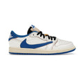 Air Jordan 1 Retro Low OG SP Fragment X Travis Scott Sail Military Blue (PS)