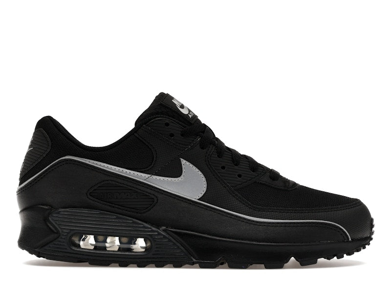 Nike Air Max 90 Premium Black Reflective - Black/Black/Anthracite/Multi-Color - HV4517-002 - 01