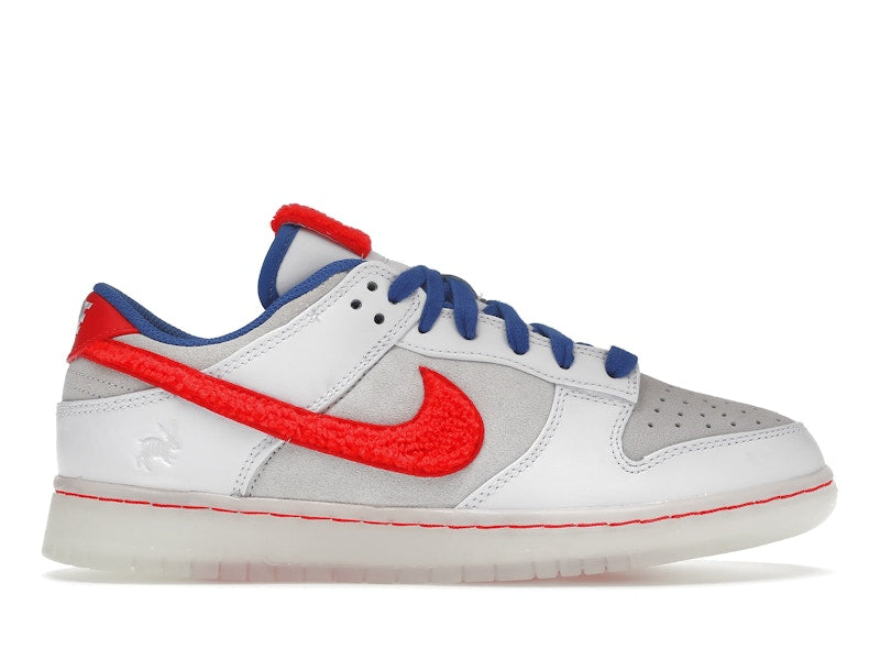 Nike Dunk Low Retro Prm Year Of The Rabbit White Crimson Varsity Royal - White/Crimson-Varsity Royal - FD4203-161 - 01