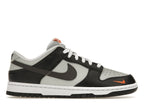 Nike Dunk Low Grey Black Orange Mini Swoosh - Black/White/Total Orange - FN7808-001 - 01