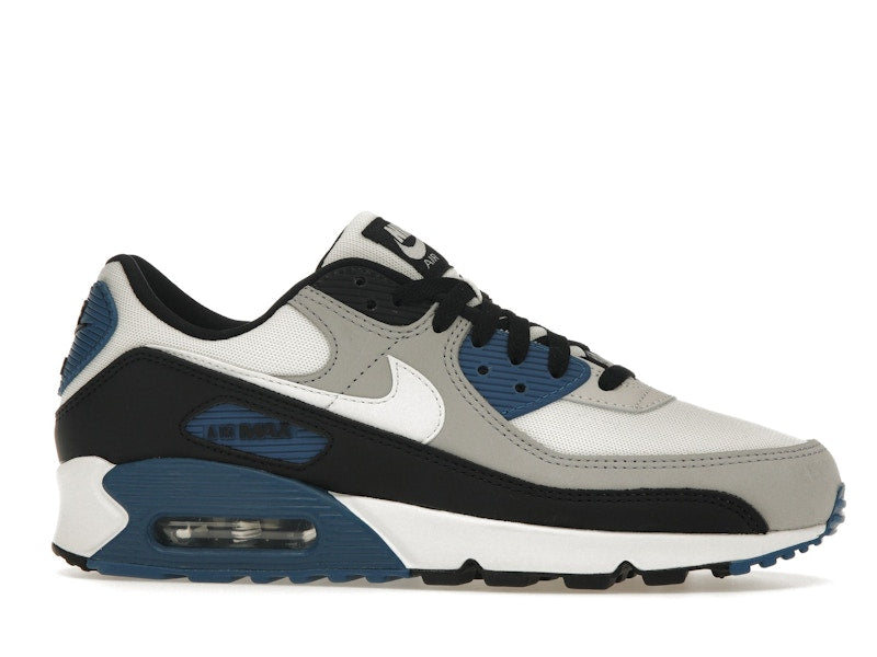 Nike Air Max 90 Black Industrial Blue - Light Smoke Grey/Black/Industrial Blue/Summit White - FB9658-002 - 02