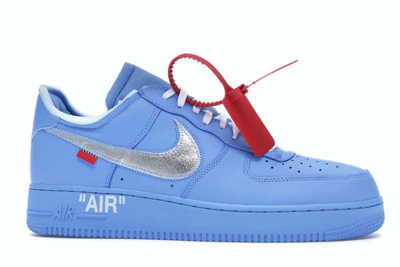 Nike Air Force 1 Low Off White University Blue - University Blue/Metallic Silver-White - CI1173-400 - 02