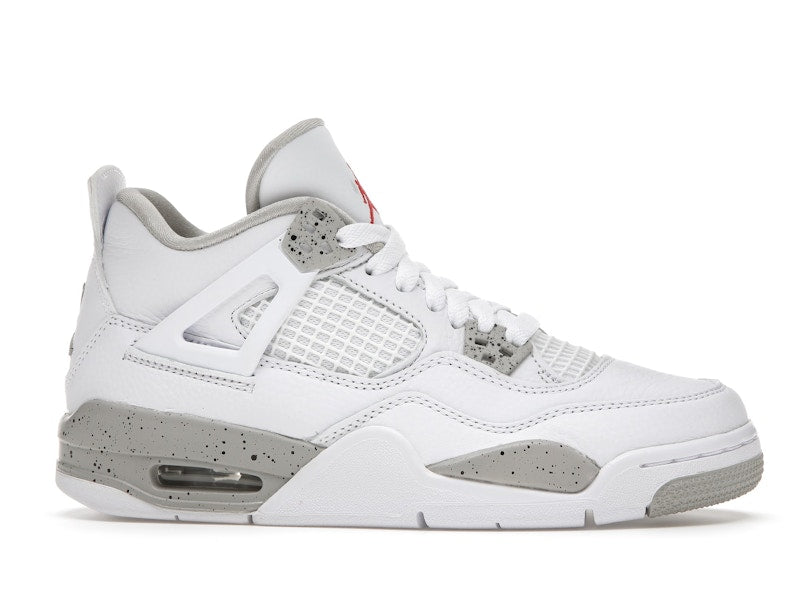 Air Jordan 4 Retro White Oreo 2021 (GS) - White/Tech Grey-Black-Fire Red - DJ4699-100 - 02