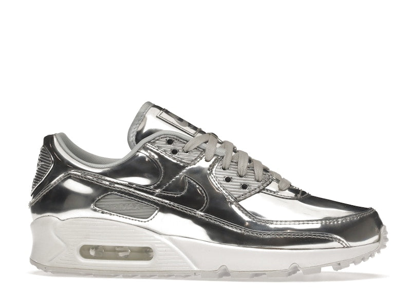 Nike Air Max 90 Metallic Silver 2020 (W) - Metallic Silver/Metallic Silver-White - CQ6639-001 - 02