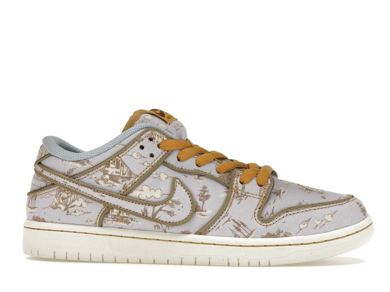 Nike SB Dunk Low Premium City of Style - Football Grey/Coconut Milk-Khaki-Flat Gold-Sail-Dragon Red - FN5880-001 - 02