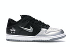 Nike Sb Dunk Low Supreme Jewel Swoosh Silver - Metallic Silver/Metallic Silver-Black - CK3480-001 - 02
