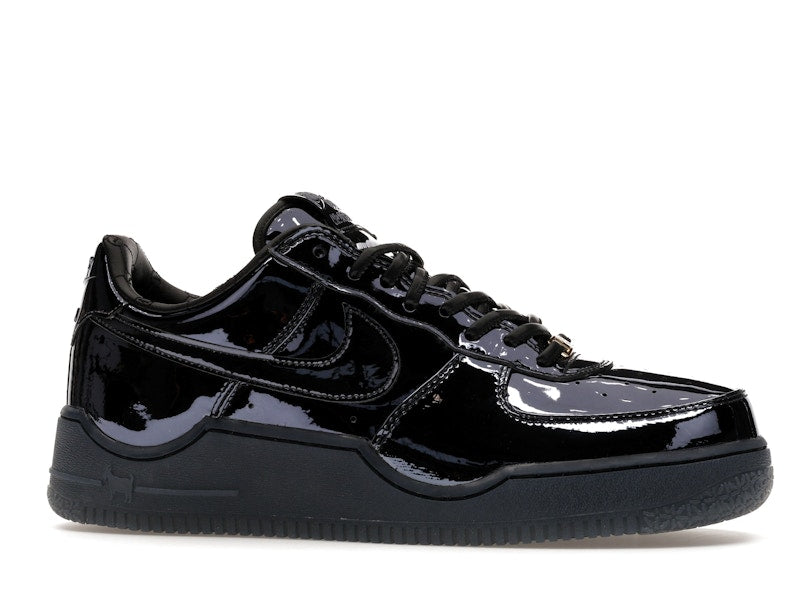 Nike Air Force 1 Low Lebron James Black Patent - Black/Black/Metallic Gold - IO6129-001 - 02