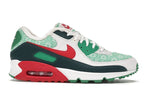 Nike Air Max 90 Christmas Sweater 2020 - White/University Red-Dark Atomic Teal-Lucky Green - DC1607-100 - 02