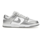 Nike Dunk Low Metallic Silver Womens - White/Metallic Silver/Blue Joy - FV1311-100 - 02