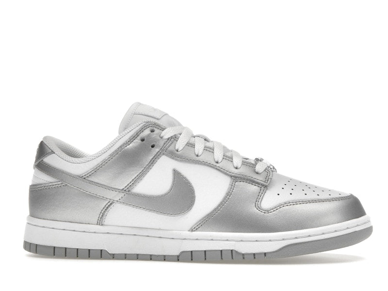 Nike Dunk Low Metallic Silver Womens - White/Metallic Silver/Blue Joy - FV1311-100 - 02