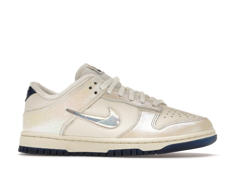 Nike Dunk Low Metallic Jewel Swoosh Sail Womens - Sail/Sail-Black - IM6571-027 - 02