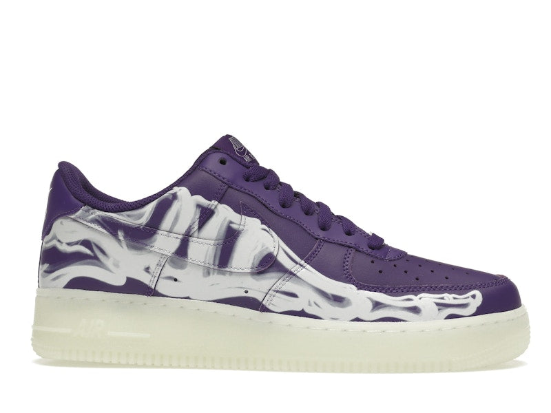 Nike Air Force 1 Low 07 Qs Purple Skeleton Halloween 2021 - Court Purple/Court Purple-White - CU8067-500 - 02