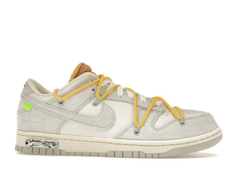 Nike Dunk Low Off White Lot 39 - Sail/Neutral Grey-Amarillo - DJ0950-109 - 02