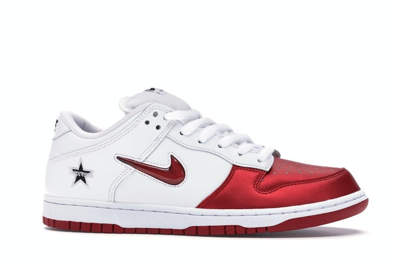 Nike Sb Dunk Low Supreme Jewel Swoosh Red - Varsity Red/Varsity Red-White-Black - CK3480-600 - 02