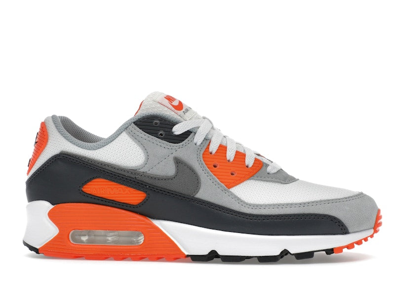 Nike Air Max 90 Summit White Safety Orange Dark Smoke Grey Smoke Grey - Summit White/Safety Orange/Dark Smoke Grey/Smoke Grey - DM0029-108 - 02