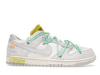 Nike Dunk Low Off White Lot 14 - Sail/Neutral Grey-Electro Green - DJ0950-106 - 02