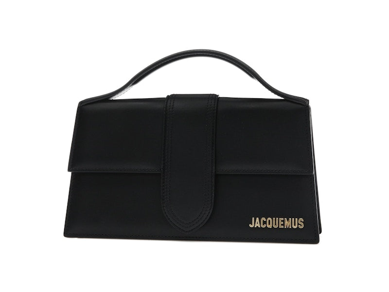Jacquemus Le Grand Bambino Crossbody Strap Handbag Black, vista a 360 gradi 2 di 36