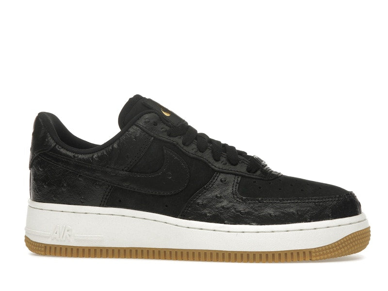 Nike Air Force 1 Low '07 Black Ostrich Gum (Women's), vista a 360 gradi 2 di 36
